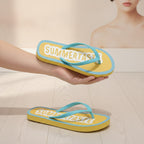 Yellow Summertime Flip-Flops Beach Sandals