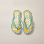 Yellow Summertime Flip-Flops Beach Sandals