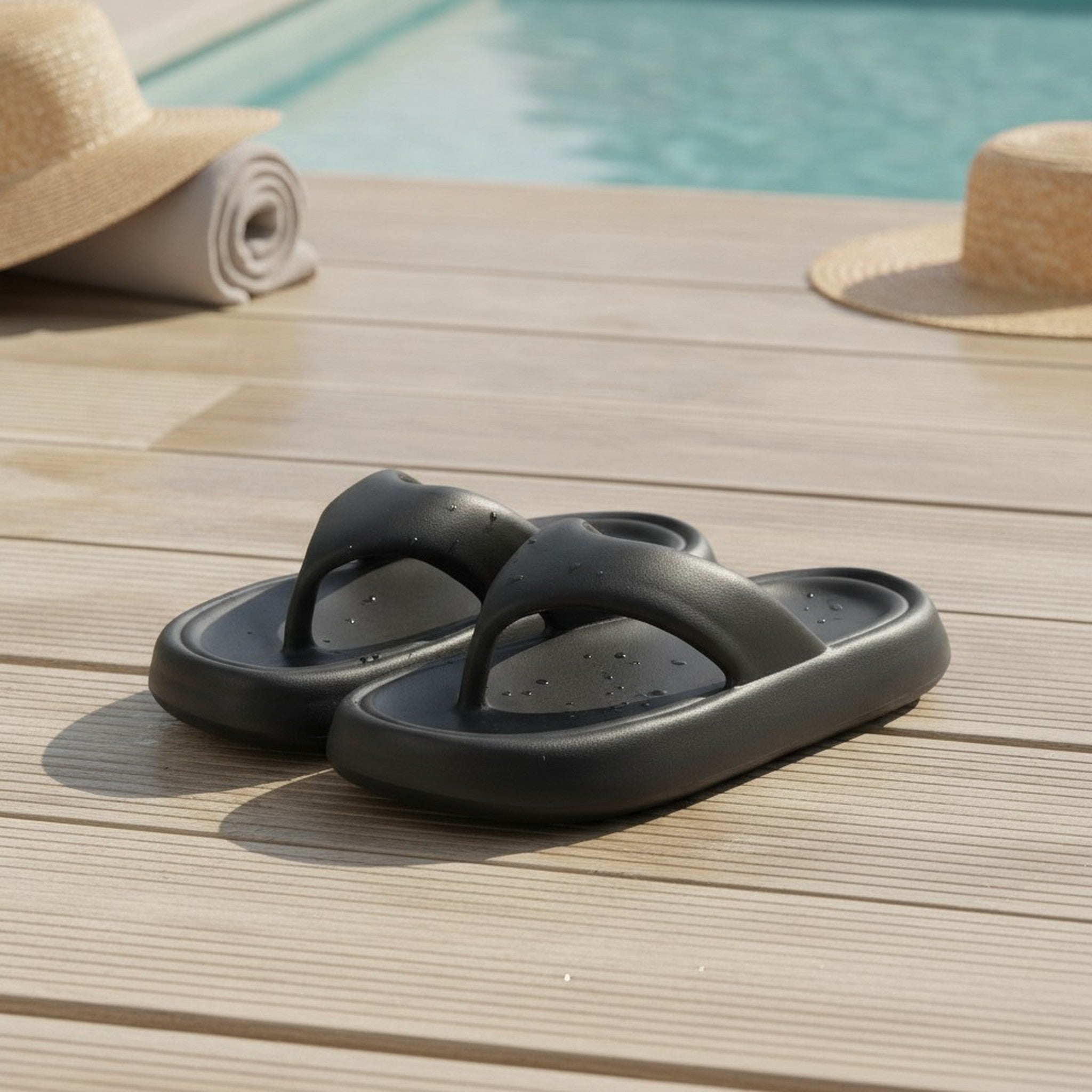 Cushioned Thick Sole Platform Flip-Flops – apparel accessories (view 3)