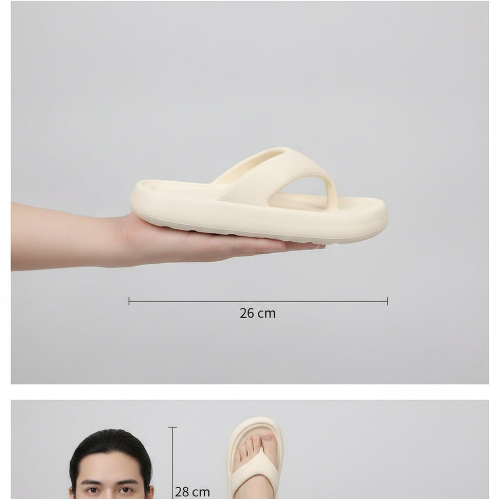 White Cloud Comfort Platform Thong Sandals