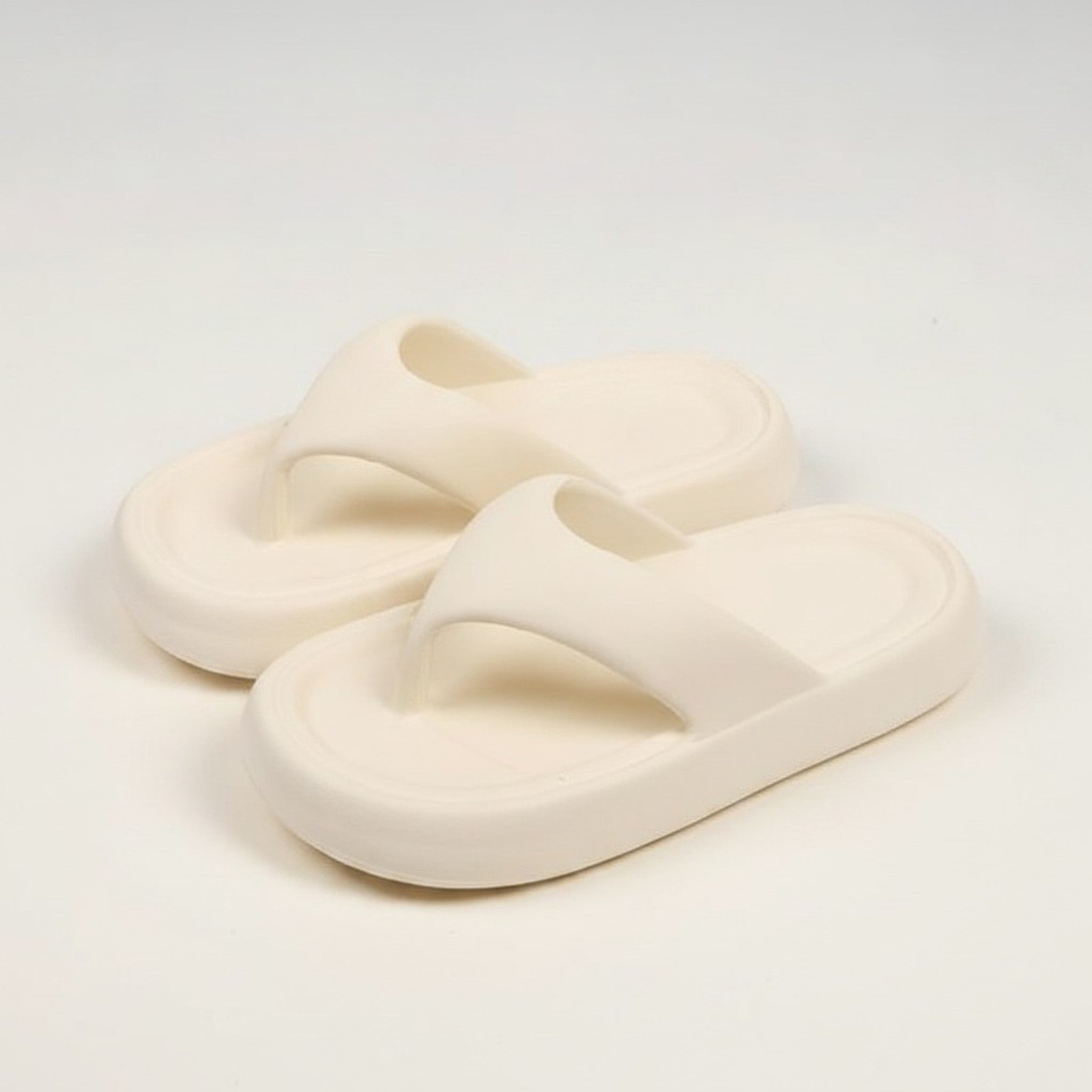 White Cloud Comfort Platform Thong Sandals
