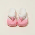 Chunky White Gradient Platform Flip Flops