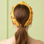 Carrot Beaded Padded Headband - Yellow