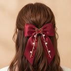 Velvet Butterfly Embellished Padded Headband - Black