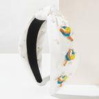White Pearl Padded Headband With Beach Ball Charms – hair accessories (view 1)