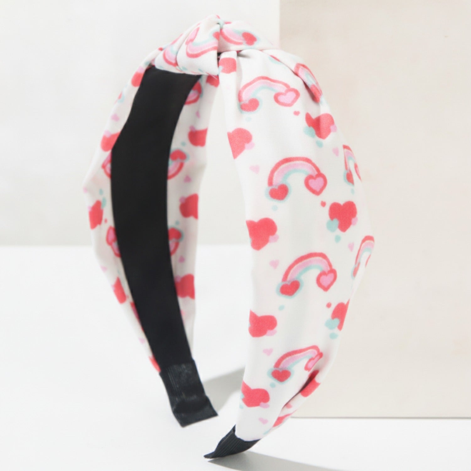 Cloud Padded Headband - White Red