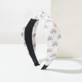 Cloud Padded Headband - White Purple
