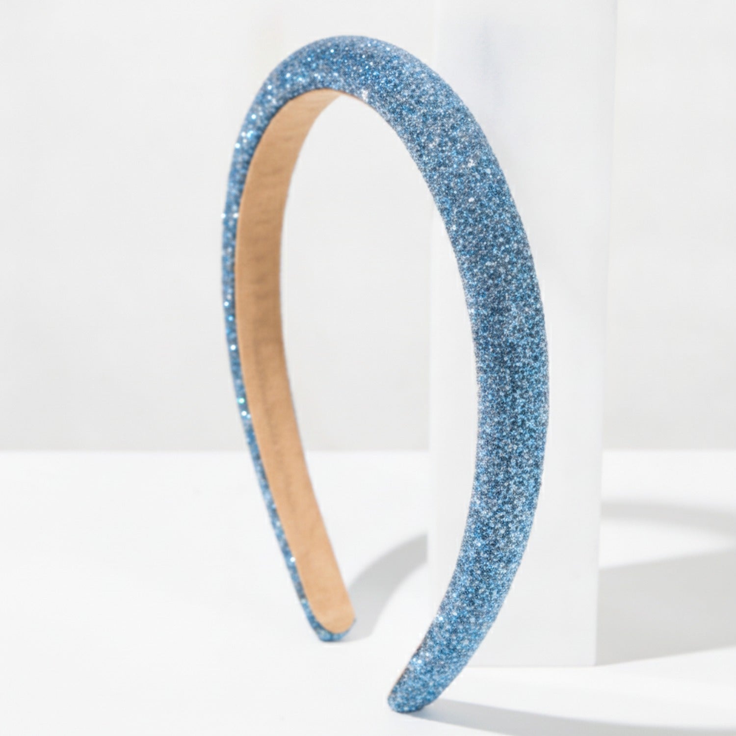Glitter Padded Headband - Blue – hair accessories (view 1)