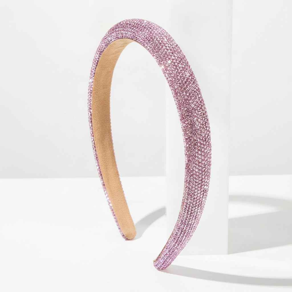 Glitter Padded Headband - Pink