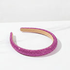 Glitter Padded Headband - Mauve