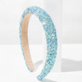 Glitter Sparkle Padded Headband - Blue – hair accessories (view 1)