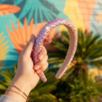 Glitter Sparkle Padded Headband - Pink – hair accessories (view 3)