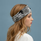 Black Star Grey Knit Hairband – hair accessories (view 3)
