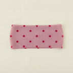 Velvet Hair Clip - Magenta Polka Dot – hair accessories (view 1)