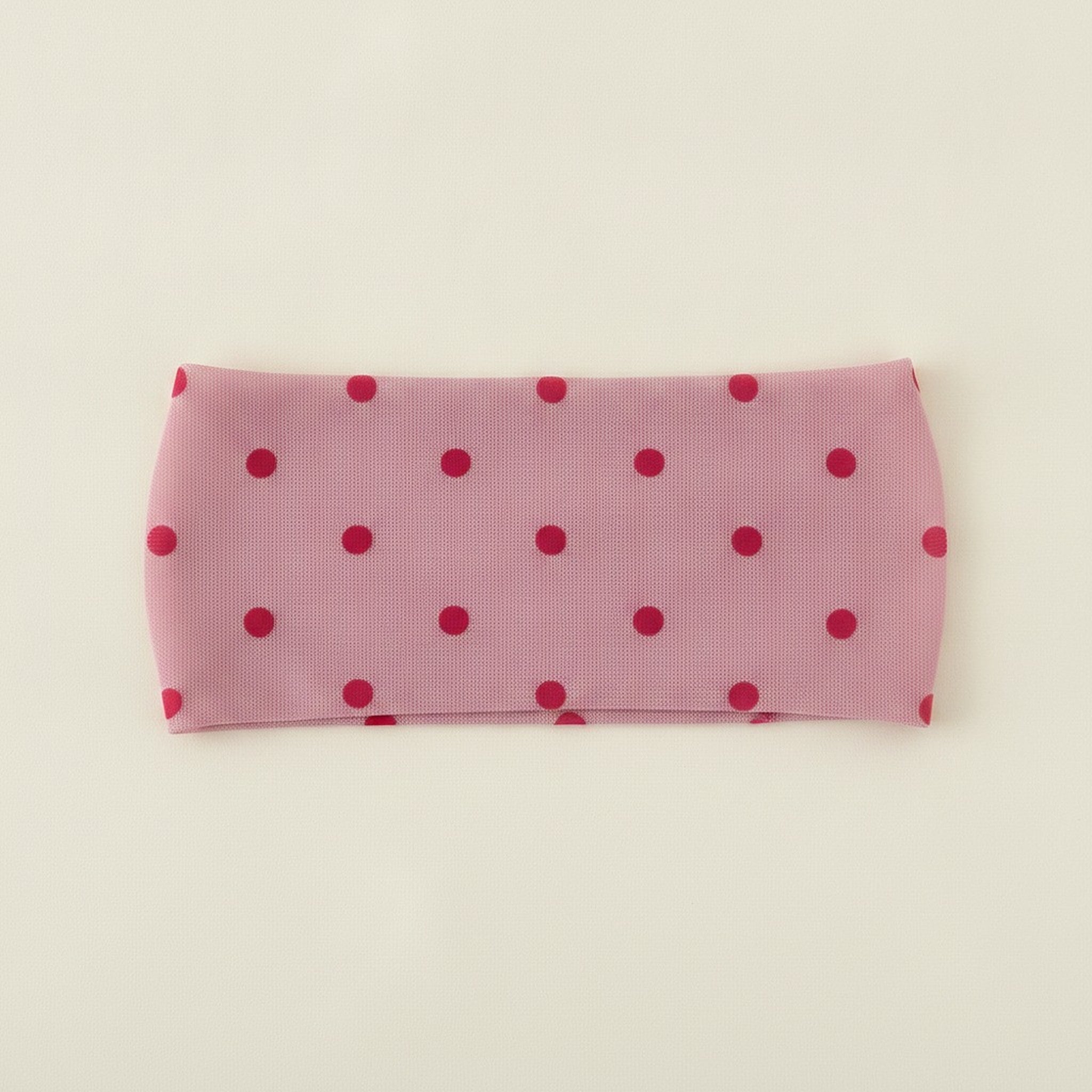 Velvet Hair Clip - Magenta Polka Dot – hair accessories (view 1)