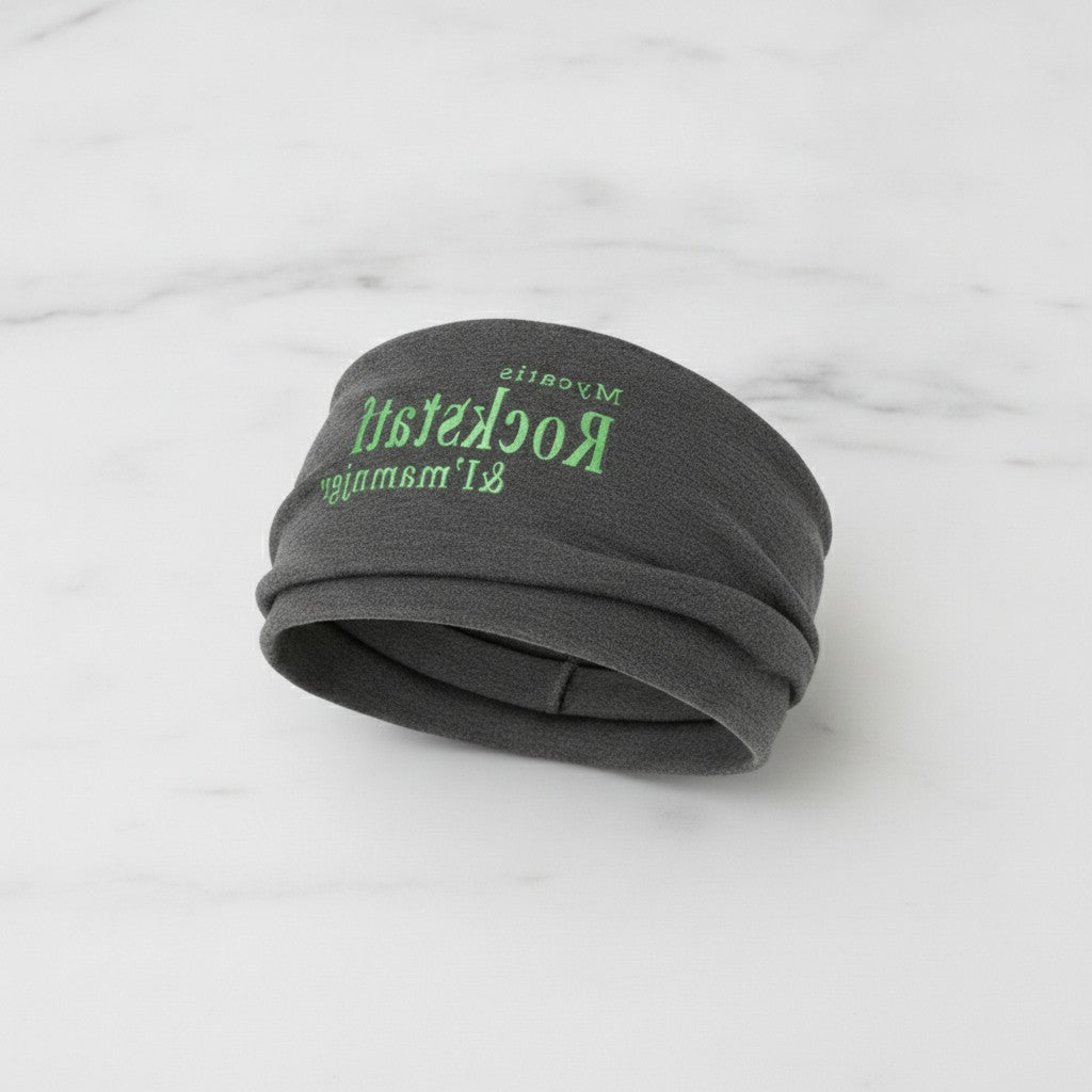 Velvet Headwrap Hairband - Deep Gray White Label – hair accessories (view 2)