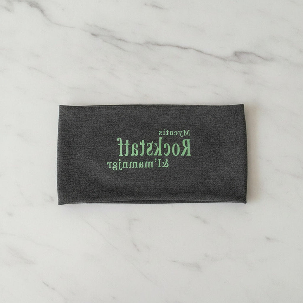 Velvet Headwrap Hairband - Deep Gray White Label