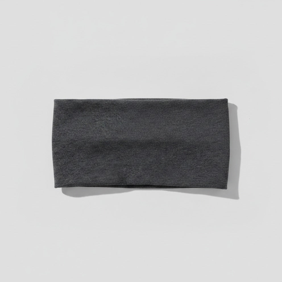 Charcoal Soft Fabric Headwrap Hairband - Deep Gray – hair accessories (view 1)
