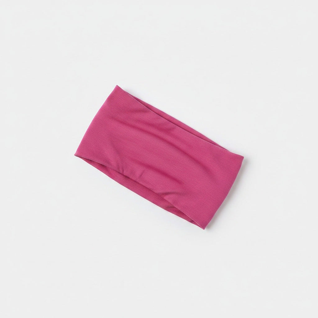 Charcoal Soft Fabric Headwrap Hairband - Magenta