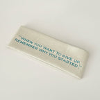 Ribbed Motivational Message Hairband - Cream White – hair accessories (view 1)