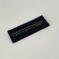 Ribbed Motivational Message Hairband - Black