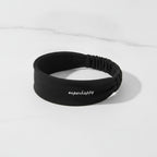 Ruched Stretchy Hair Wrap Headband - Black – hair accessories (view 3)