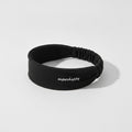 Ruched Stretchy Hair Wrap Headband - Black