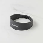Ruched Stretchy Hair Wrap Headband - Gray – hair accessories (view 2)