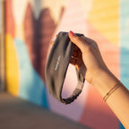 Ruched Stretchy Hair Wrap Headband - Gray – hair accessories (view 3)