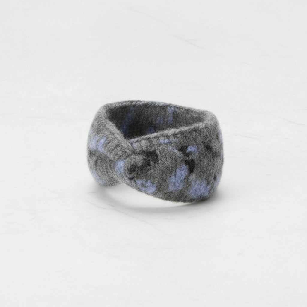 Speckled Knit Headband Flecked - Gray – hair accessories (view 2)