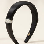 Padded Satin Headband with Pearl Detail – hair accessories (view 1)