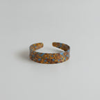 Tortoiseshell Padded Headband - Acetate Stripe Hair Headband Blue Coffee – hair accessories (view 1)