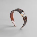 Tortoiseshell Padded Headband - Acetate Wide Hair Hoop Yellow