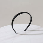 Glossy Padded Headband - Vitality Hair Band Black