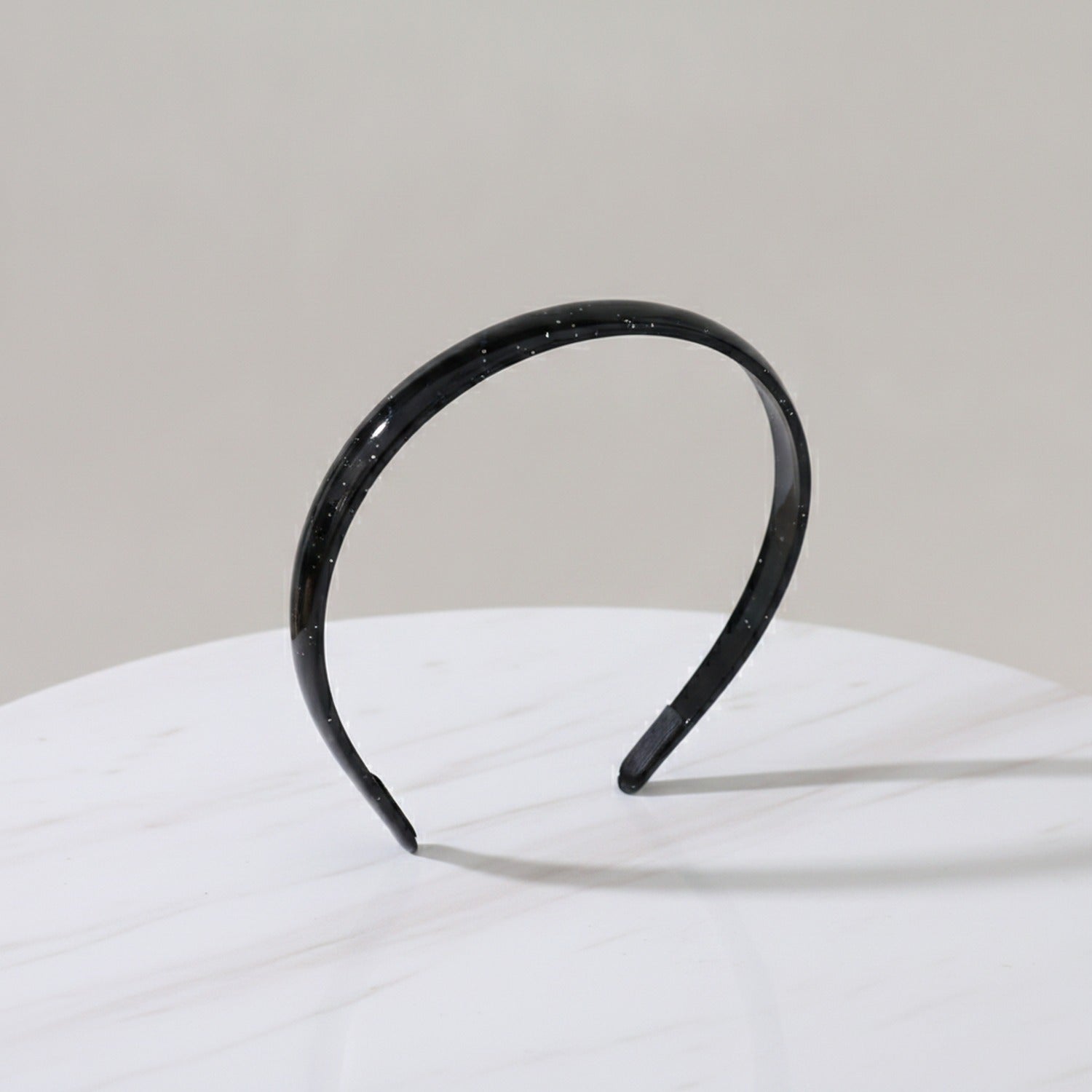 Glossy Padded Headband - Vitality Hair Band Black