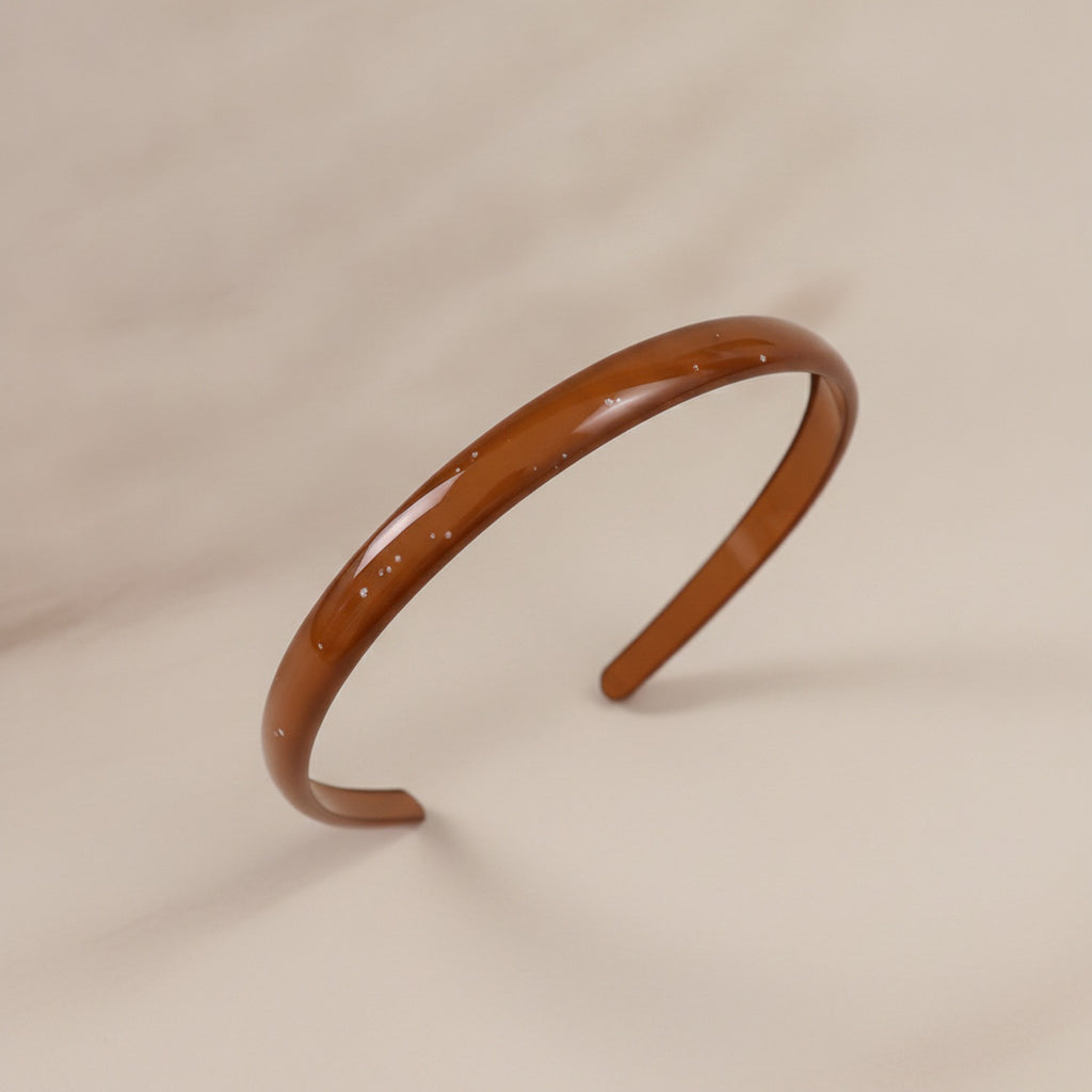Glossy Padded Headband - Energetic Coffee Headband