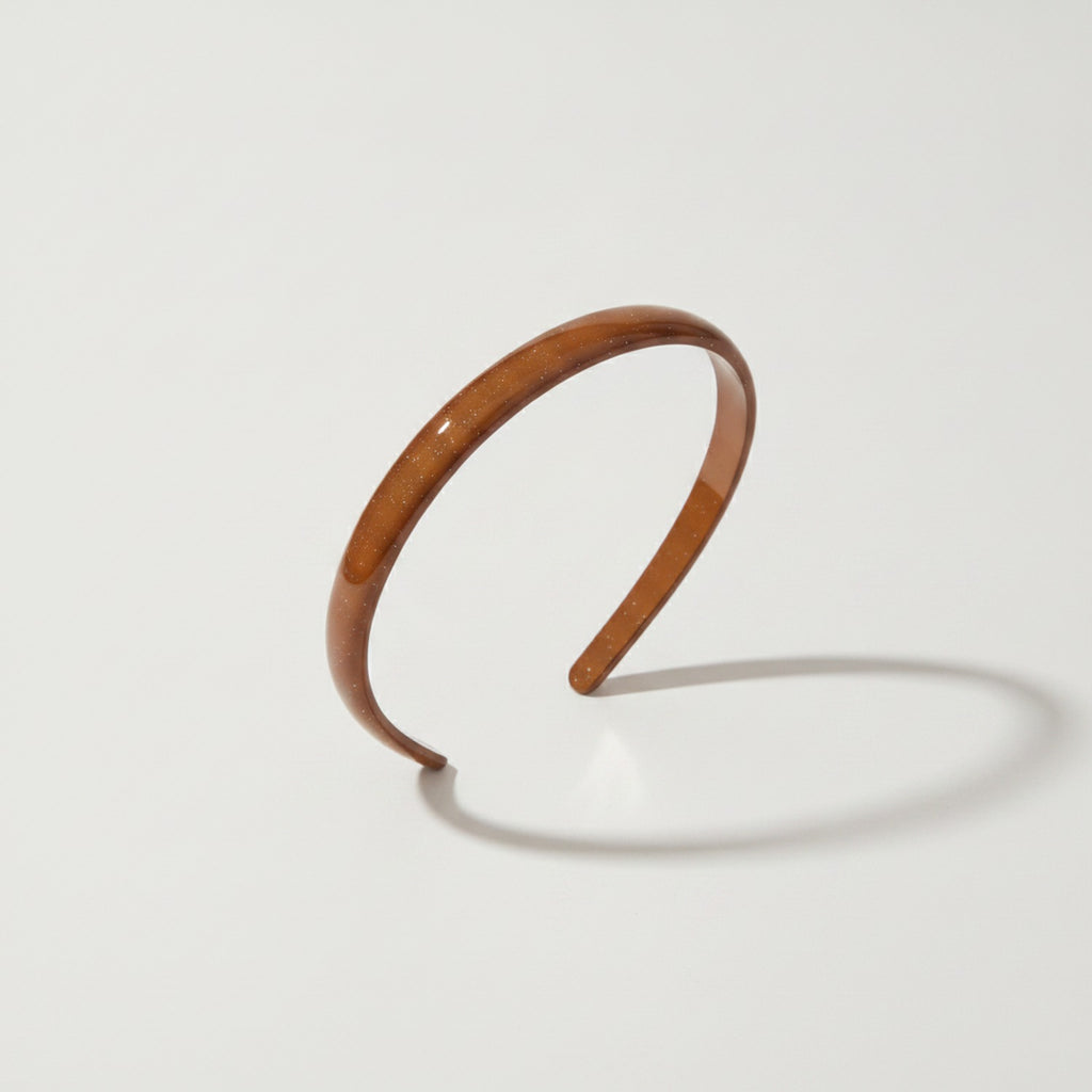 Glossy Padded Headband - Energetic Coffee Headband