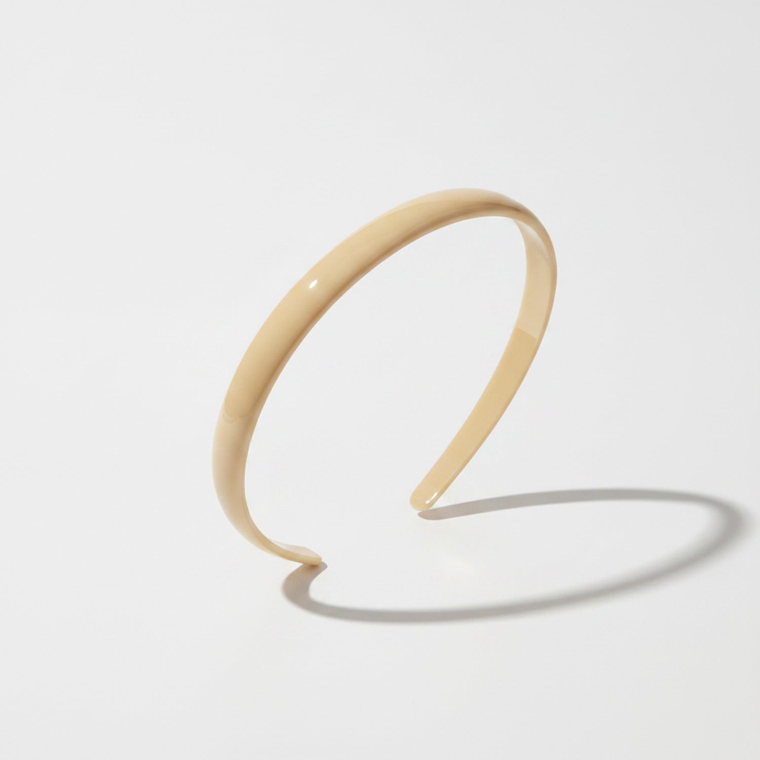 Glossy Padded Headband - Vitality Headband - Beige