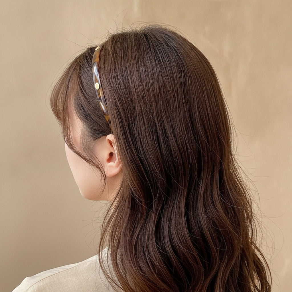Tortoiseshell Brown Padded Headband – hair accessories (view 3)