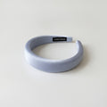 Padded Satin Wide Headband - Celebrity Style Headband - Blue – hair accessories (view 1)