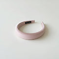 Padded Satin Wide Headband - Celebrity Headband Champagne