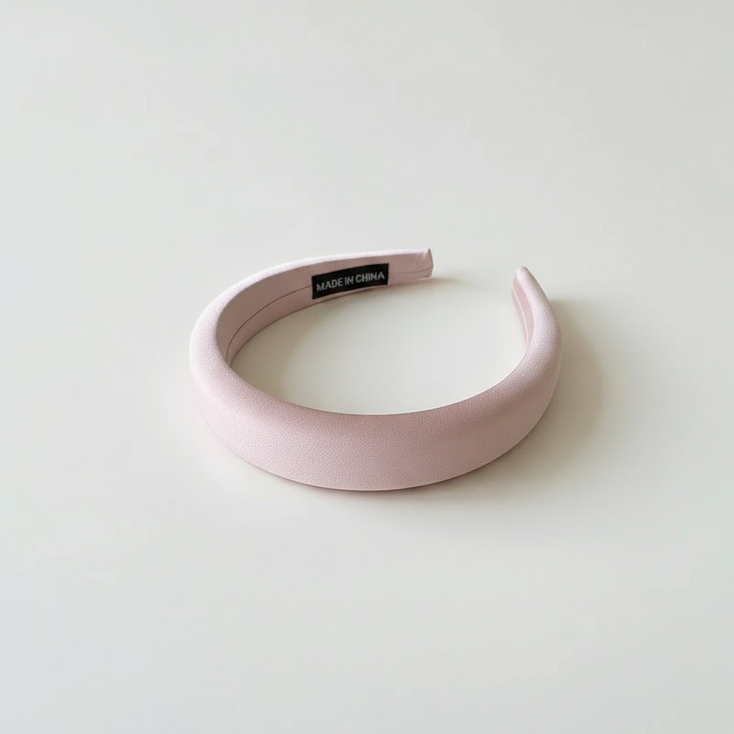 Padded Satin Wide Headband - Celebrity Headband Champagne