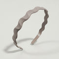 Twisted Wavy Padded Headband - Curved Headband Coffee
