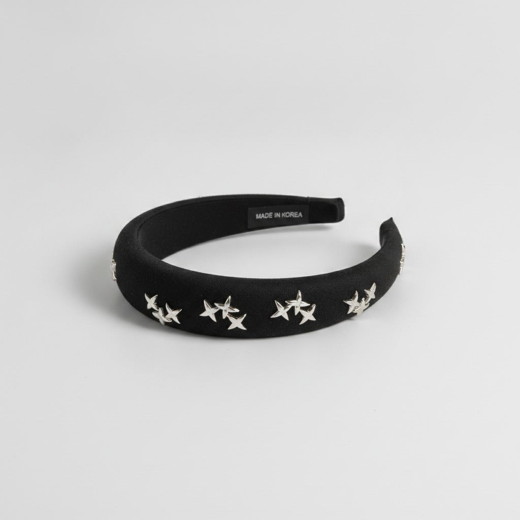 Black Star Padded Headband – hair accessories (view 1)