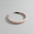 Pearl Beaded Padded Headband Blush – hair accessories (view 1)