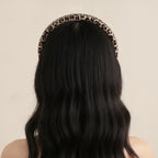 Leopard Print Padded Headband - Narrow Leopard Print