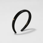 Pearl Padded Headband with Accent - Black Headband