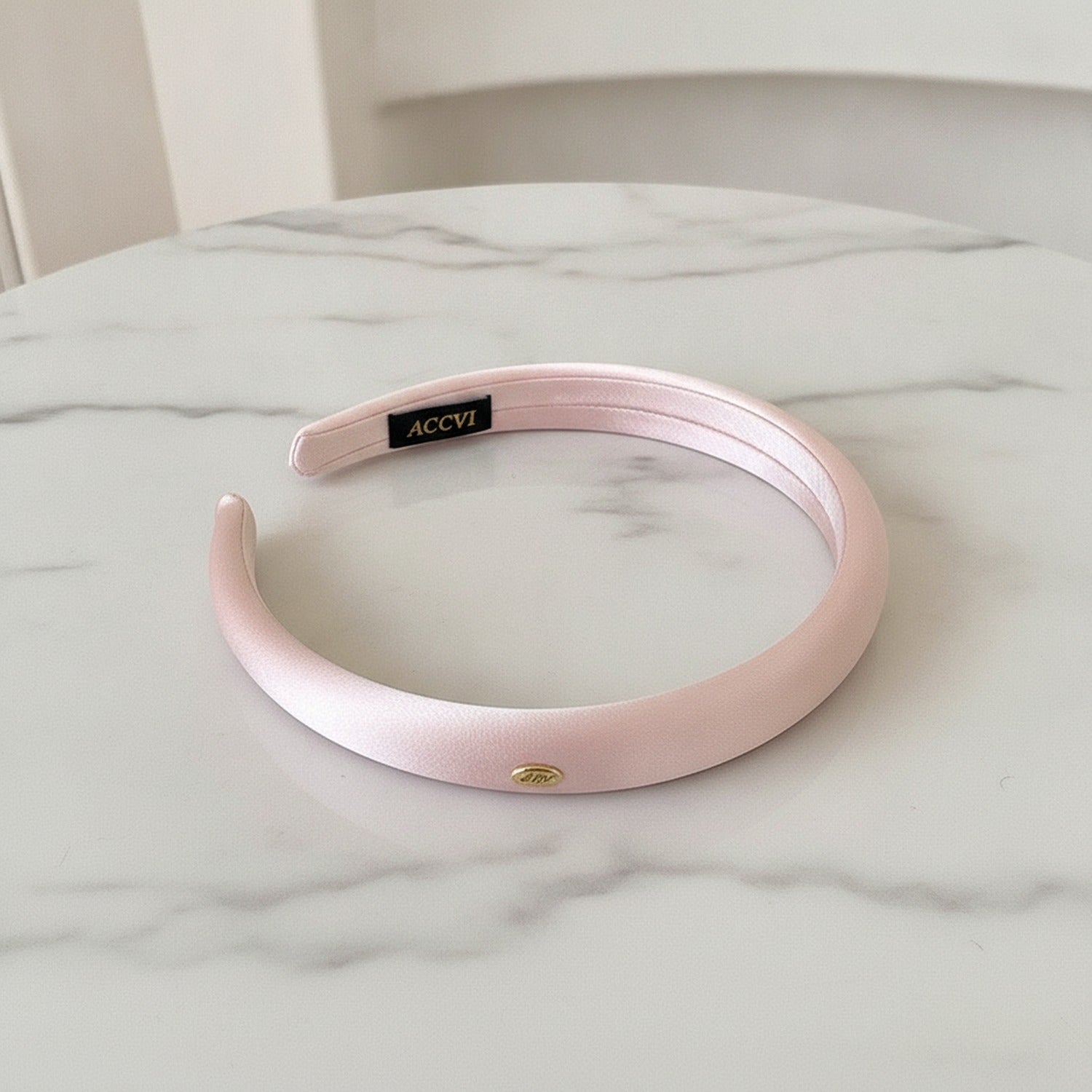 Pearl Padded Headband with Accent - Pink Hair Hoop