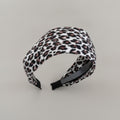 Leopard Print Padded Headband Black – hair accessories (view 1)