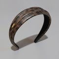 Tortoiseshell Brown Padded Headband – hair accessories (view 1)